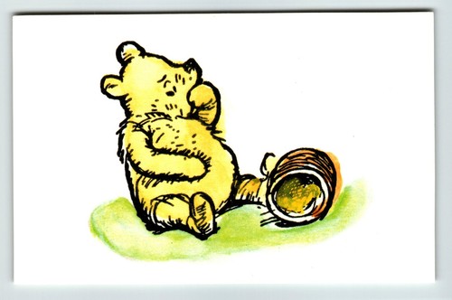 Cartolina winnie the pooh bear - winnie,