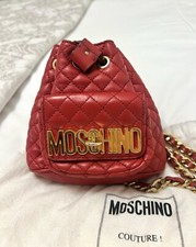 Zaino rosso in pelle