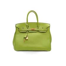 Borsa HERMÈS Birkin 35 Vert Anice Togo in pelle - borsa di lusso anni 2010