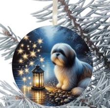 Shih Tzu Palla da Appendere Regalo Decorazione Natale