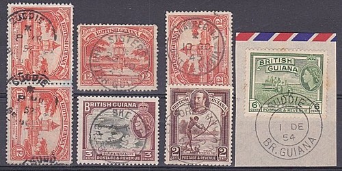 Guiana 1935 vari - br, 1935-54