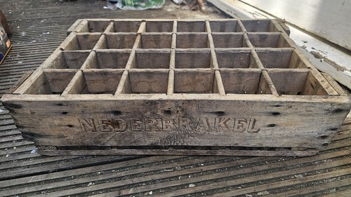 Vintage crate slotted beer - vintage,