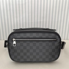 Borsa a tracolla Louis Vuitton N41289 Ambler Damier in tela grafite CA4144