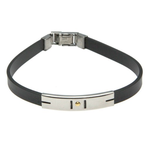 Bracciale caucciù gomma uomo - gomma,