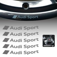 5 ADESIVO per CERCHI AUDI SPORT S LINE ruota lega A3 A4 A5 A6 TT Q3 Q5 S3 S-line