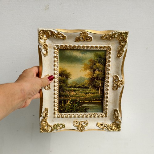 Dipinto quadro victoriano olio