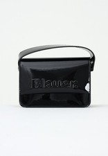BLAUER Borse Donna Nero Borsa mini Borsa a mano in vernice lucida con logo Autun