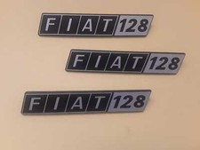 Sigle posteriori in alluminio Fiat 128 - Lotto di vendita 3 pezzi 