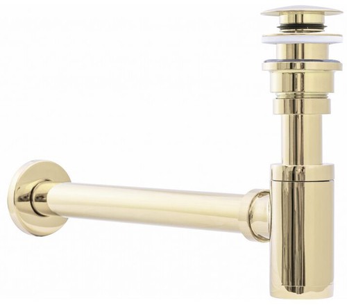 Sifone per lavabo oro con - sifone,