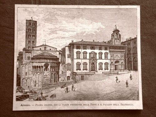 Incisione del 1891 arezzo - del,