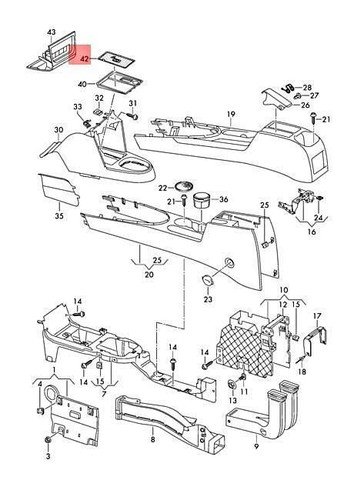 Inserto caddy per vano - inserto, vw