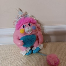 Pocket Popple Mini Party 1986 Rosa Vintage Quei Personaggi Cleveland Giocattolo 3"