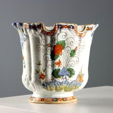 Raffrescatoio Antico Maiolica Manifattura di Faenza Italia XIX Secolo Originale