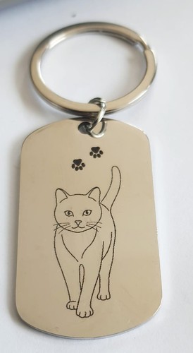 Porte cles chat qui marche - porte, marche"
