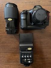 Canon T90  + Flash Canon Speedlite + 2 obiettivi (FD + ZOOM FD) ottime condizion