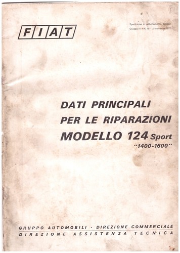 Fiat 124 sport 1400 1600 - fiat,