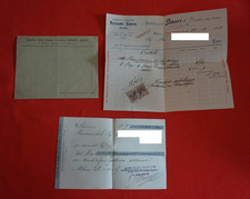 Richard Ginori 1905 Società Ceramica lettera e fattura d'epoca