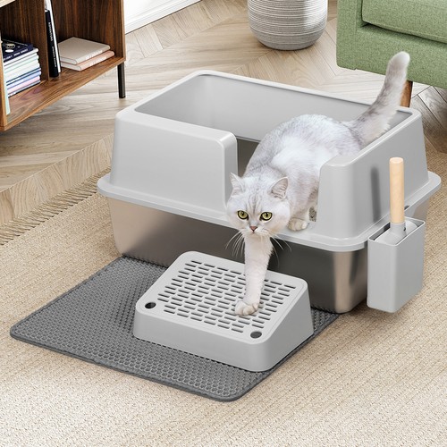 Lettiera per gatti acciaio con - gatti,