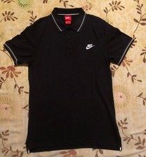 POLO NIKE UOMO NERO TAGLIA S   95% COTONE 5% ELASTICIZZATO
