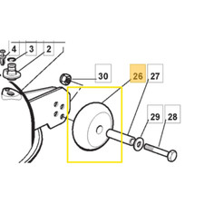 RUOTINO ANTISCALPO D 100 PER TRATTORINO STIGA HONDA CASTELGARDEN ALPINA EFCO