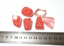 1pz pietra naturale quarzo ciliegia cristalloterapia minerale senza foro 20-30mm