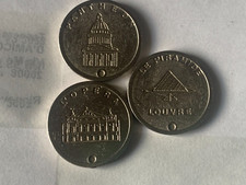 Lotto 3 Gettoni Vari FRANCIA  (Pantheon - L'Operà e Le Piramide Louvre)