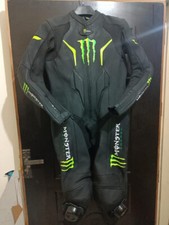 TUTA MONSTER RACING PELLE NERA