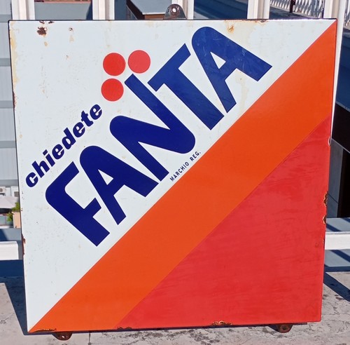 Insegna smaltata fanta - smaltata,