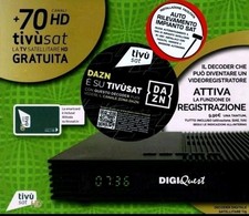 DECODER HD TIVÙSAT SATELLITARE TI9 DIGIQUEST SENZA SCHEDA 