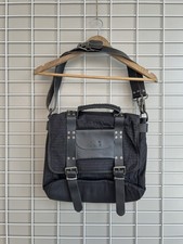 Borsa a tracolla Diesel in pelle nera multitasche borsa media messenger