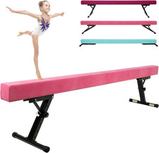 Trave Ginnastica Artistica, Attrezzi Ginnastica per Bambini 245 Cm, Trave Da Equ