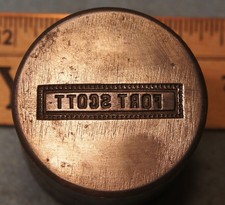 Vintage FORT SCOTT KS  Badge Pin STEEL STAMPING DIE RH280 Bourbon County