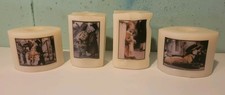Lotto di 4 candele artistiche