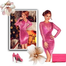 Abito aperto velluto Pizzo