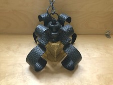 Lampada da soffitto vetro ambrato