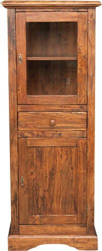 Vetrina country legno massello - legno,