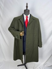 Cappotto uomo vintage originale Karlin Loden lana verde loden soprabito US 50R 52R