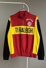 Maglia ciclismo vintage anni 80 TI Raleigh Campagnolo zip manica lunga