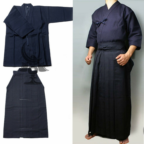 Kimono laido blu cotone kendo - laido,
