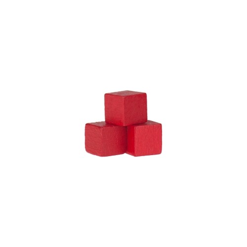 Cubo legno mattoncini - -,