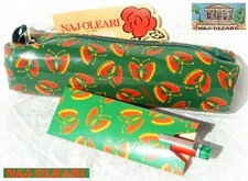 🦋 NAJ OLEARI Vintage 1990 Astuccio Portapenne Cotone CERATO + PENNA cn custodia