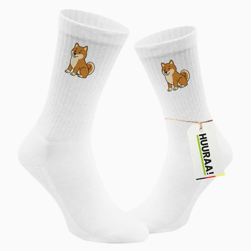 Calze unisex shiba - shiba, fumetto