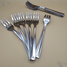 6 Forchette da dessert in acciaio Inox forchettine per dolce