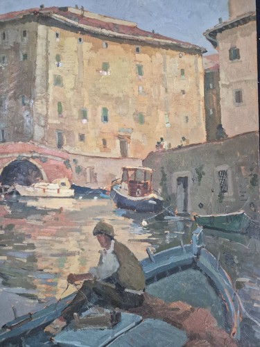 Dipinto olio tavola - su,