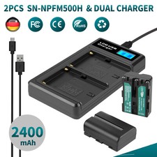 2x 2.4AH NP-FM500H batteria