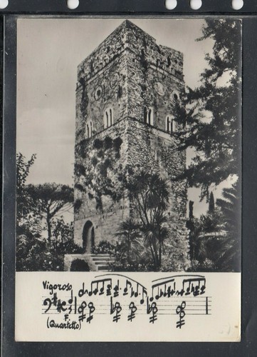 Cartolina ravello villa rufolo - ravello,