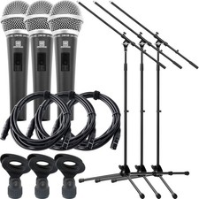 3x Set Microfono Dinamico per