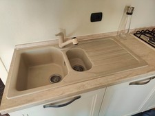 lavello cucina 2 vasche, piano