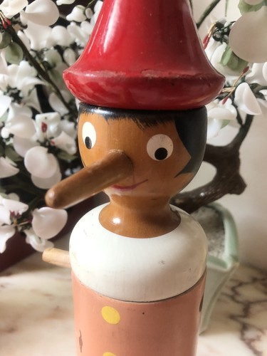 Salvadanaio pinocchio legno - pinocchio,