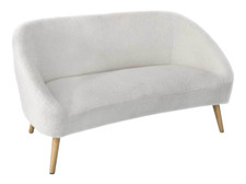 DIVANO 2 POSTI GAMBE LEGNO